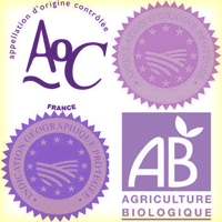 P.D.O. & A.O.C label for lavender, customer warranty